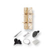 Picture of DELUXE CHRISTMAS CRACKERS GOLD GLITTER FERN 13.5 INCH - 6 PK